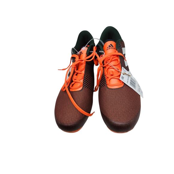 Adidas 11.5 Road Cycling Shoe Black Orange Spin Athletic Sneaker Stripe